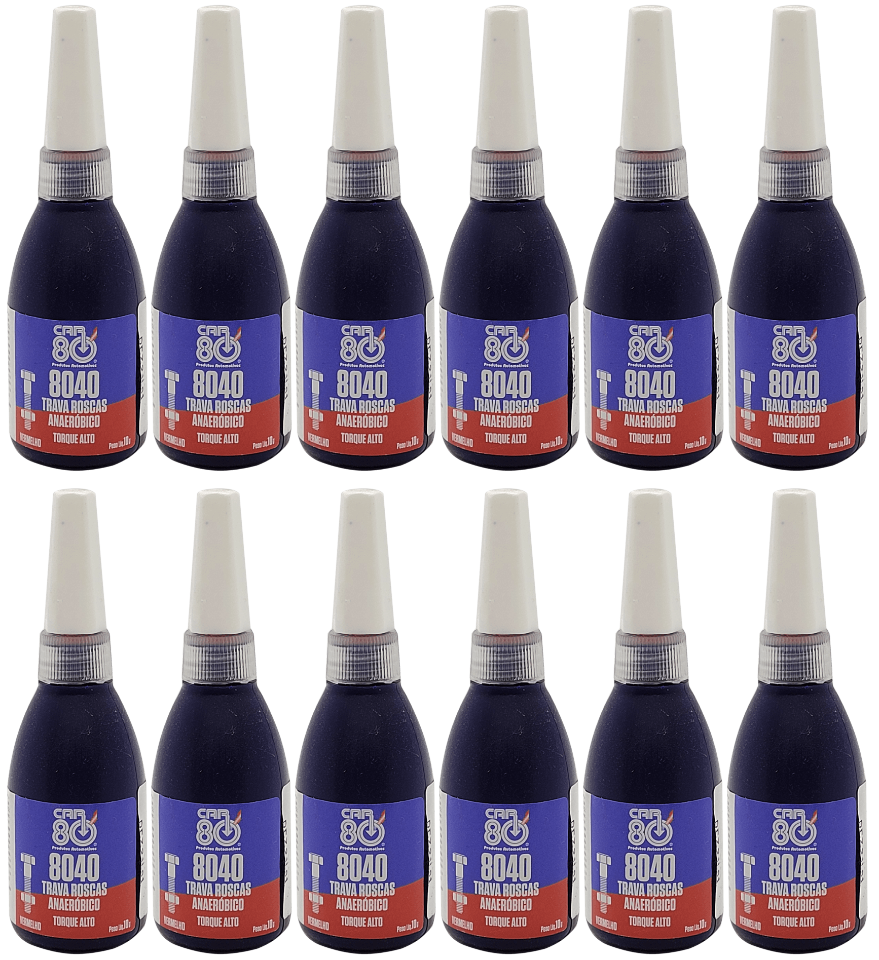 TRAVA PARAFUSO ROSCA E VEDADOR ANAEROBICO COR VERMELHO  POSSUI TORQUE ALTO  TEMPERATURA IDEAL -40°C A 150°C RESISTENCIA A DESMONTAGEM INDICADO P O TRAVAMENTO E VEDAÇAO DE PARAFUSO PRISIONEIRO  10G CAIXA C 12 UNIDADES  SNAP ON CAR 80  CAR-8040.