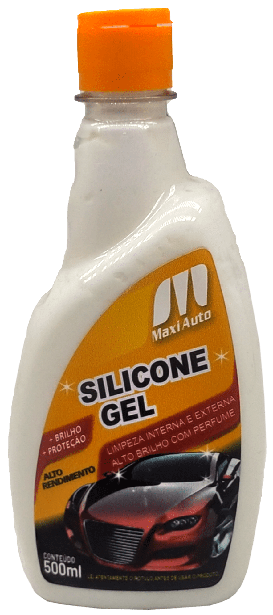 SILICONE GEL PERFUMADO 500ML PARA LIMPEZA  BRILHO E PROTECAO  EM  PAINEL PNEUS PLASTICOS   EM GERAL MAX014