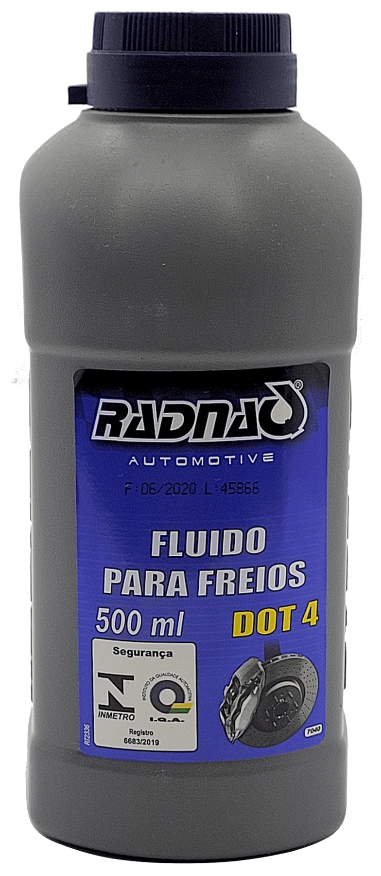 FLUIDO PARA FREIOS DESENVOLVIDO PARA SISTEMA HIDRAULICO DE FREIOS PROPORCIONA SEGURANÇA NOS MOVIMENTOS DE FRENAGEM ATENDE AS NORMAS NBR 9292 TIPO 4 SAE J 1703 E FMVSS N° 116 COM O PONTO DE EBULIÇAO ACIMA DE 230 °C 500ML  DOT 4