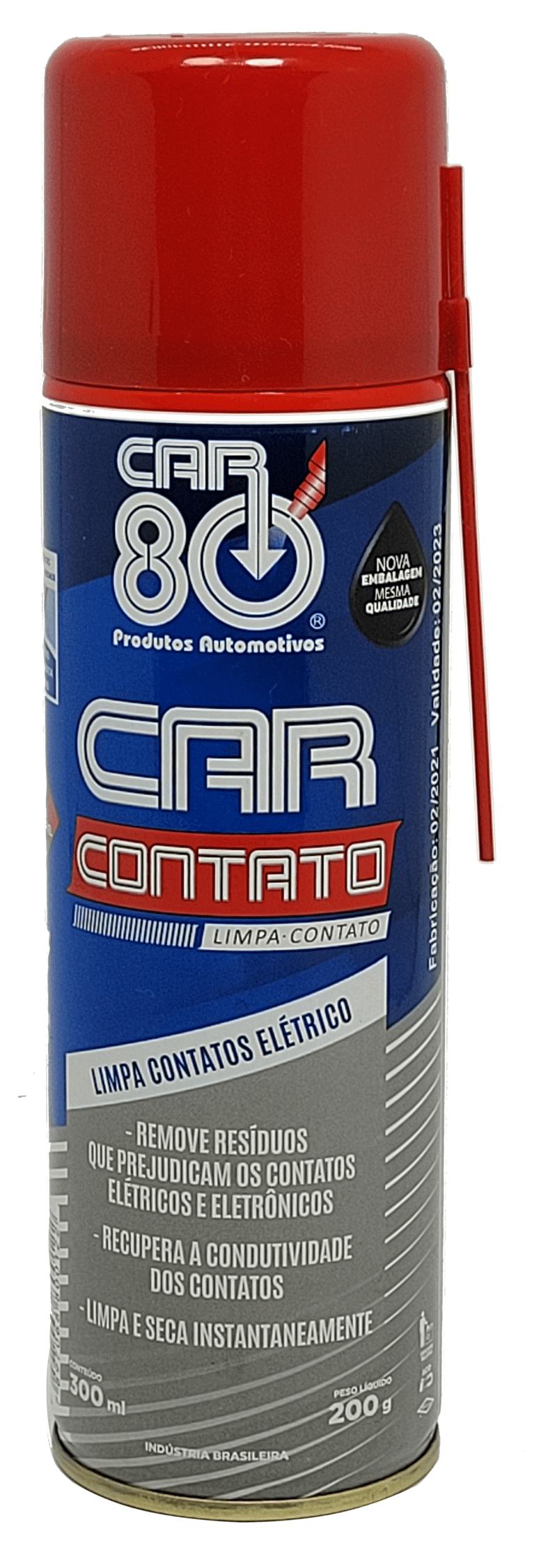 LIMPA CONTATO ELETRICO REVOME GRAXAS  RESIDUOS DE UMIDADE QUE PREJUDICAM OS CONTATOS ELETRICOS E ELETRONICOS RECUPERA A CONDUTIVIDADE  DOS CONTATOS LIMPA E SECA INSTANTANEAMENTE  300ML 200G MARCA SNAP ON CAR 80 CAR CONTATO 