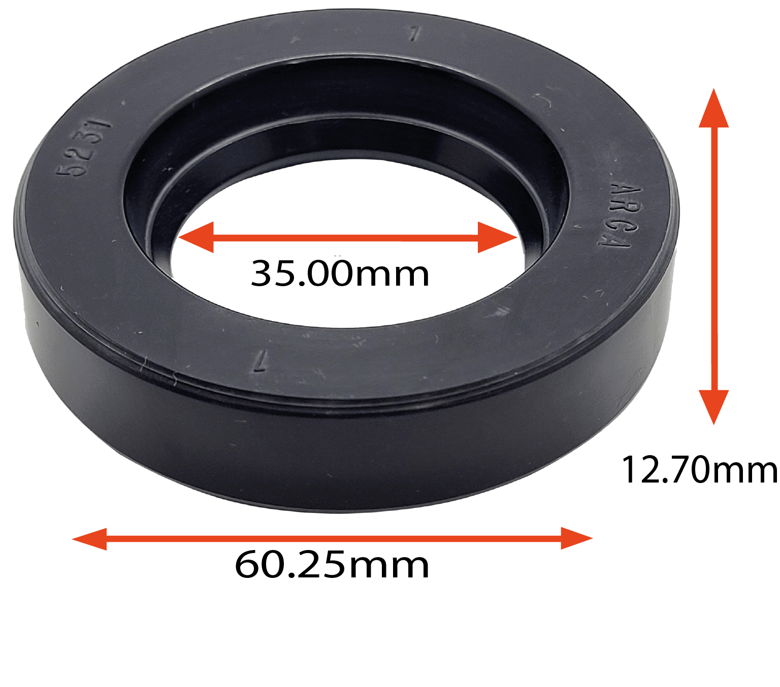 RETENTOR AGRICOLA SEMEATO LAVRALE 35.00X60.25X12.70  TIPO BR  REF 00009 5231 ORIG 02210246002 89100009 MARCA ARCA 5231 AR