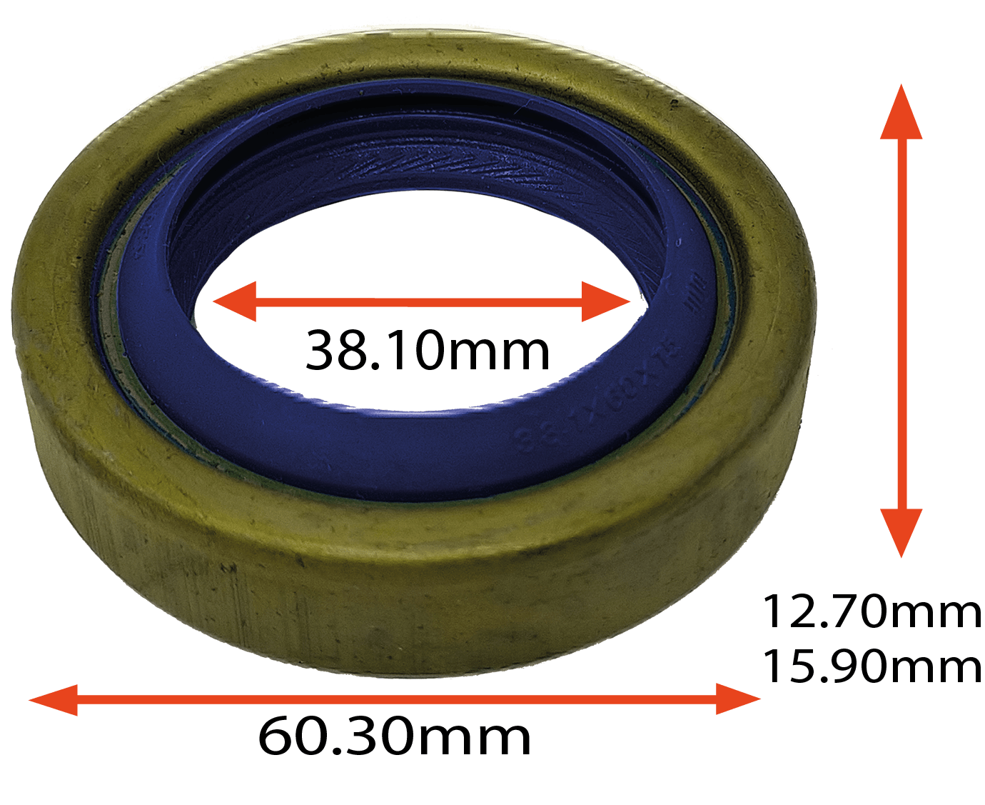 RETENTOR DA CAIXA DE MUDANCAS FLANGE TRASEIRA DA S10 BLAZER 95/ 4X2  D40 PERKINS MAXION AGRALE 1600A 1600D 1800D TX1600 VW 6-140 6-80  6-90 38.10X60.30X12.70/15.90 TIPO BAG REF 07199 5864 ORIG 93236421 MARCA VTO VETOR 5864 VTO