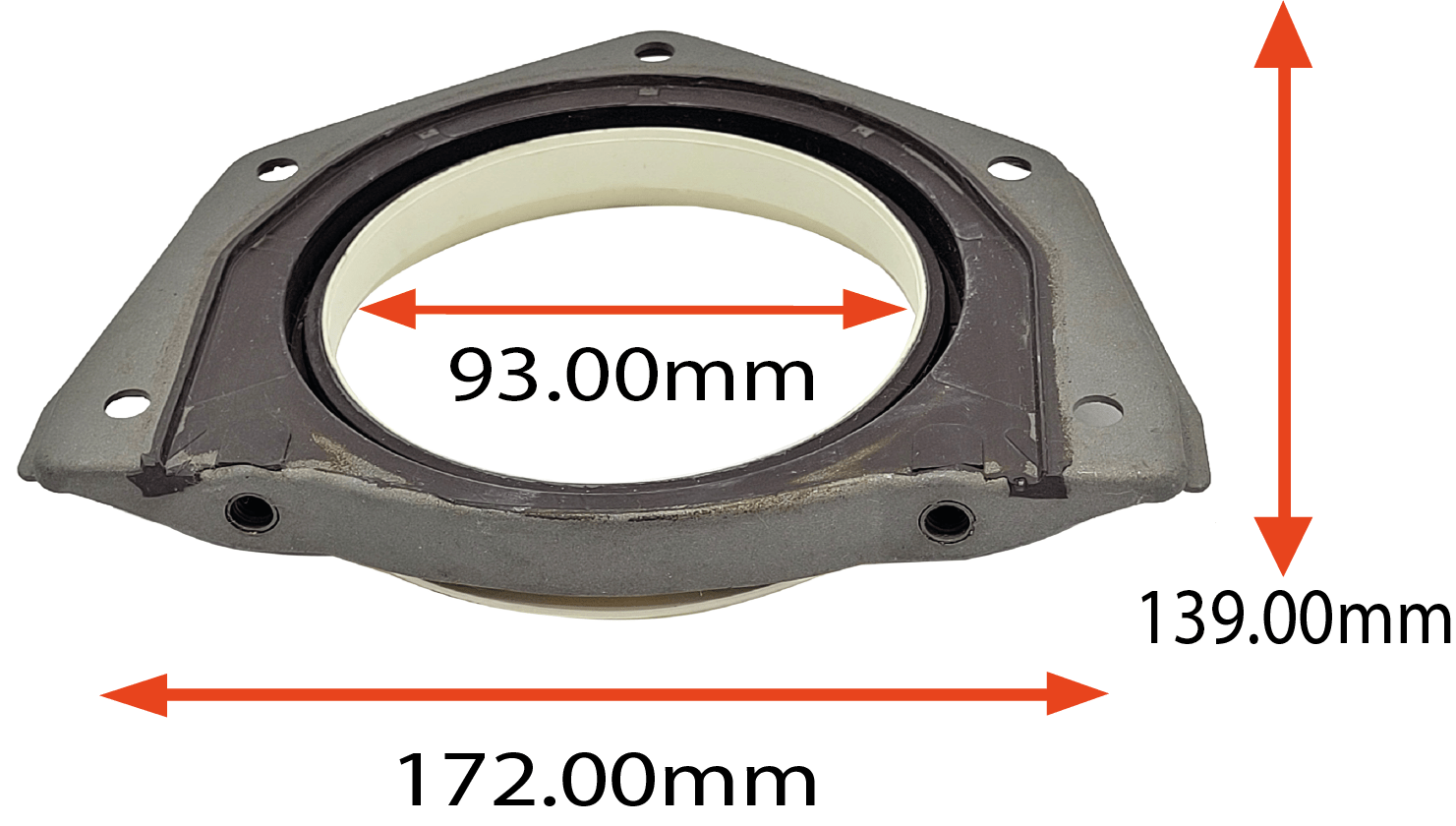 RETENTOR DA FLANGE TRASEIRA  DO VOLANTE  DO VIREBREQUIM DO FIAT MAREA STILO BRAVA TORO  PUNTO JEEP RENEGADE 93.00X172.00X139.00  ALT INT 7/12MM REF 7474V CORTECO ORIG 60814374 60814379  71718365  MARCA TEN UP  12000 RFTE