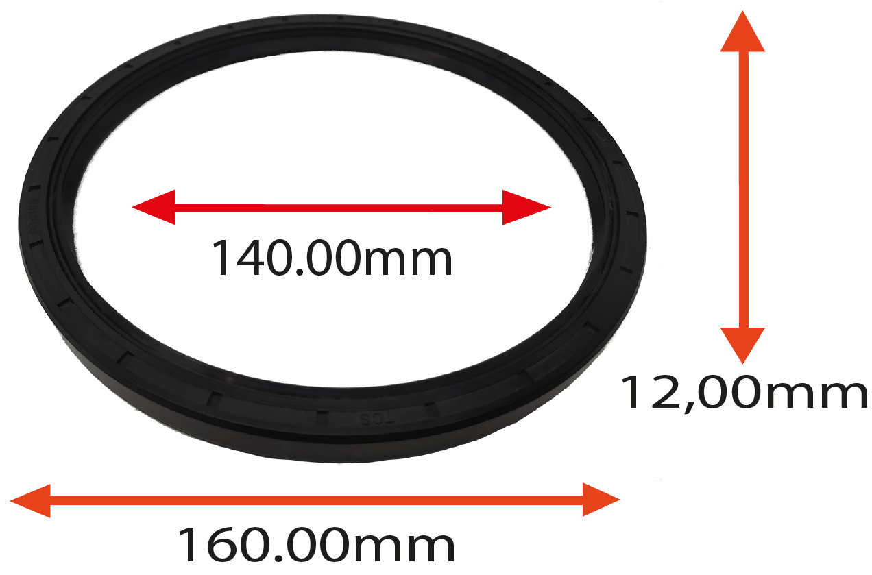 RETENTOR DA MESA DE GIRO DA COLHEITADEIRA DE CANA CASE  140.00X160.00X12.00 TIPO BRG  REF 6930 ARCA  0730TCS AGEL APC  ORIG  00100800 001.008.00 MARCA AGEL APC 140X160X12 AG