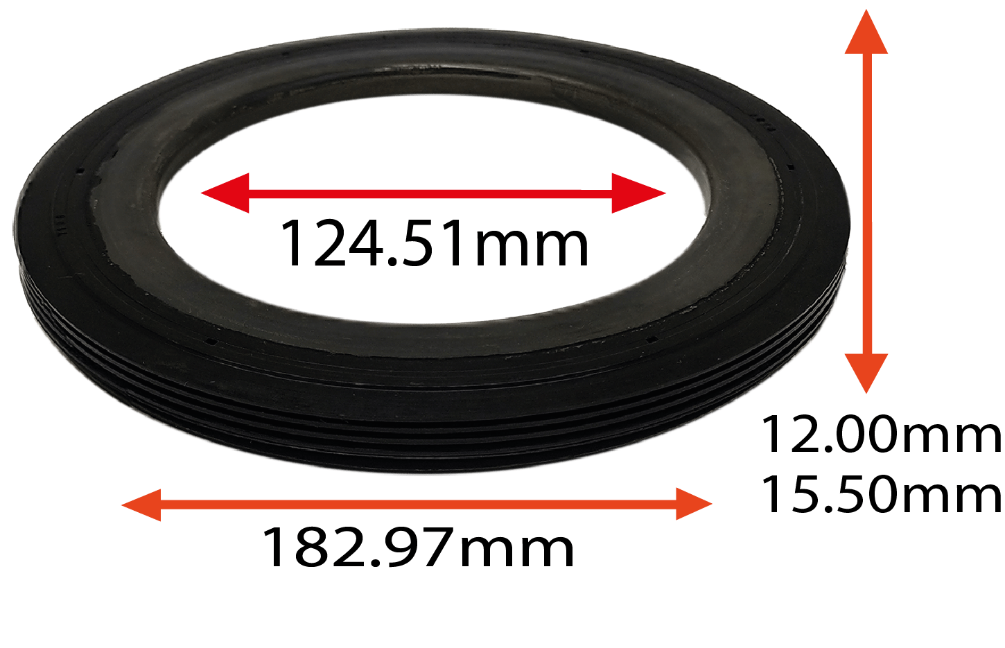 RETENTOR DA PONTA DO EIXO DA JOHN DEERE TODOS STS 124.51X182.97X12.00/15.50 TIPO GGGGX ORIG JOHN DEERE AH112401 MARCA ARCA  7196 AR