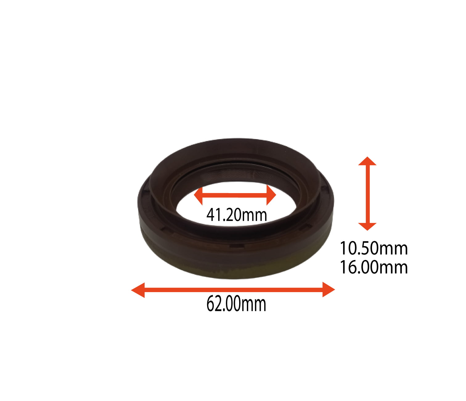 RETENTOR DA SAIDA DA CAIXA DE TRANSFERENCIA DA RANGER 4X4 99/12  41.20X62.00X10.50/16.00 TIPO BRAGGEF  REF 00626 ORIG 2L547B667AA F3T27B215A FORD MARCA ARCA 7105