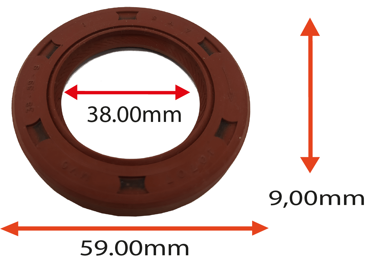 RETENTOR DIANTEIRO DO VIRABREQUI DO SUBARU LEONE APLICACOES DIVERSAS USA EM FRIGORIFICOS 38.00X59.00X9.00 EM SILICONE REF 10707 SAV MARCA SAV 10707 SV