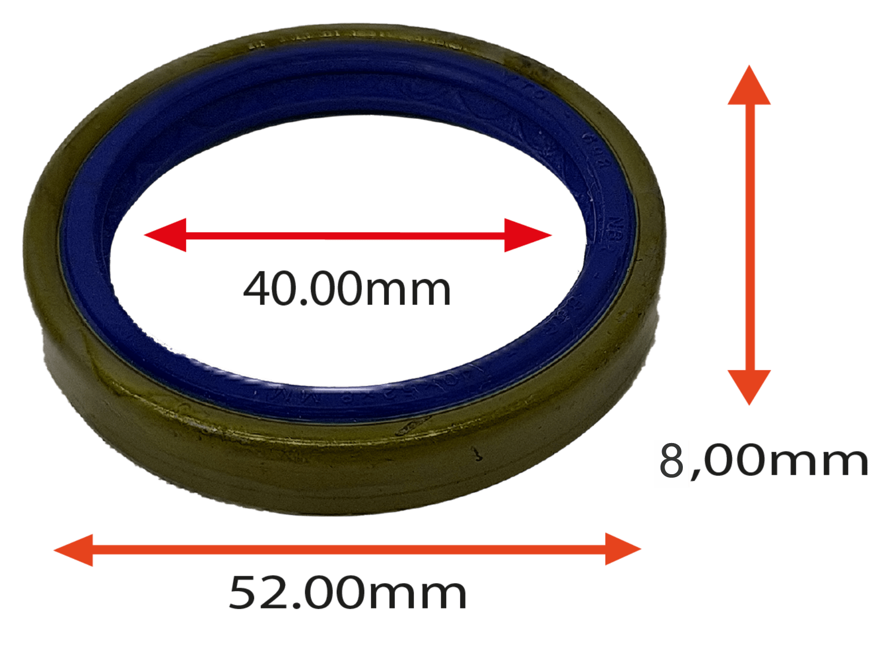RETENTOR DO CUBO DA RODA TRASEIRA DA ASIA MOTORS  TOWNER  40.00X52.00X8.00 TIPO BAG REF 07698  5911  ORIG AA1002615712 MARCA VTO VETOR 5911 VTO