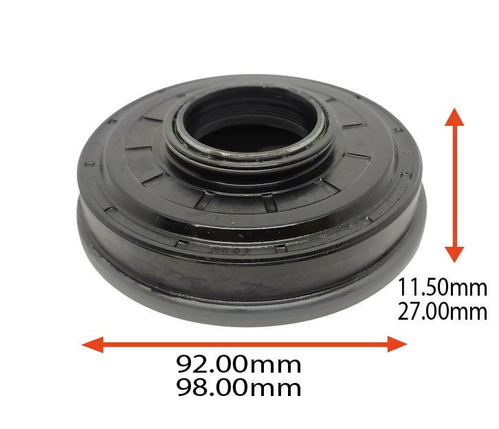 RETENTOR DO EIXO DO PINHAO DA TRAÇAO CARRARO DO MASSEY VALTRA 35.00X92.00/98.00X11.50/27.00 TIPO BY NITRILICA  ORIG 053974R1 34057800 MARCA ARCA 7056