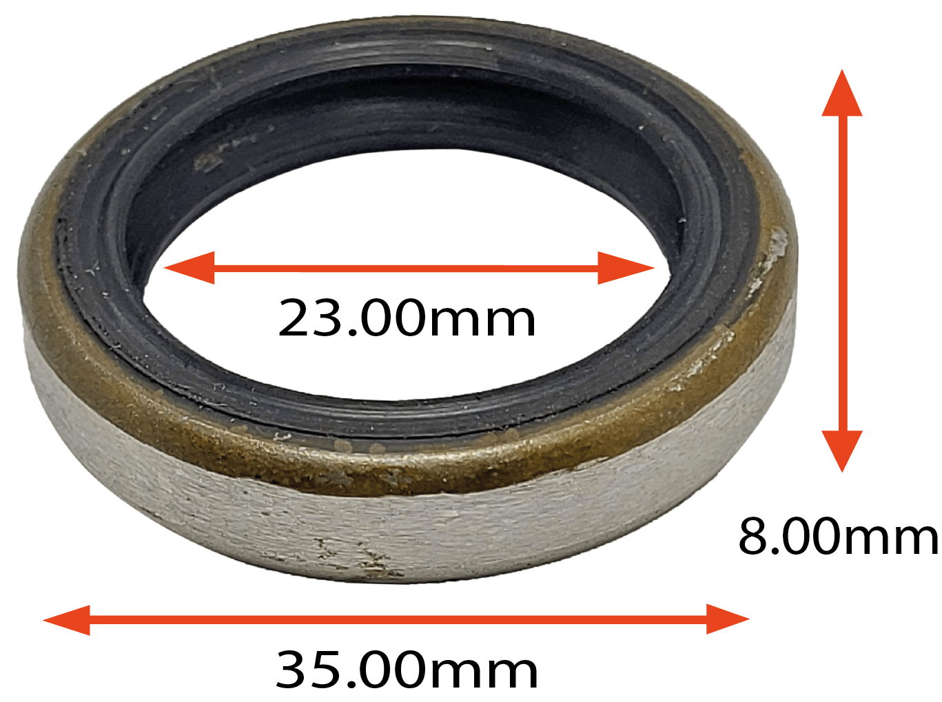 RETENTOR DO EIXO PILOTO DA GM KADETT MONZA VECTRA ASTRA  IPANEMA ZAFIRA 1.6 1.8 2.0 2.2   23.00X35.00X8.00 TIPO BAG REF 02372 SB 6356 AR ORIG 90112255  90342145  RP023000005 MARCA TEN UP 02372 TE