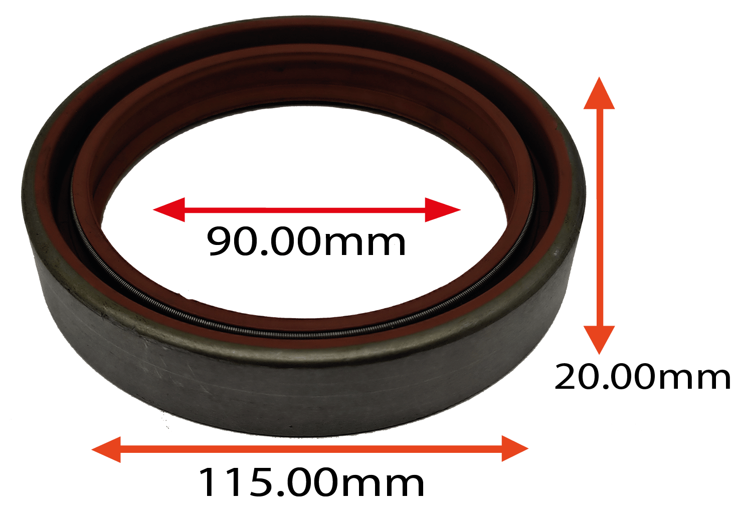 RETENTOR DO KOMATSU 90.00X115.00X20.00 COM DUAS MOLAS TIPO BAOS ORIG 0701320090 MARCA ARCA 6120 AR