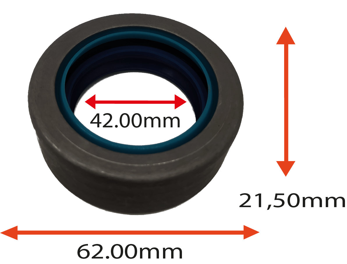 RETENTOR DO SEMI EIXO DO NEW HOLLAND TM100 TM110 TM130  42.00X62.00X21.50 TIPO BE  REF 7618N  7142 ARCA  3521 APC AGEL  ORIG 5177709  5184118 MARCA AGEL APC  99001 AG 