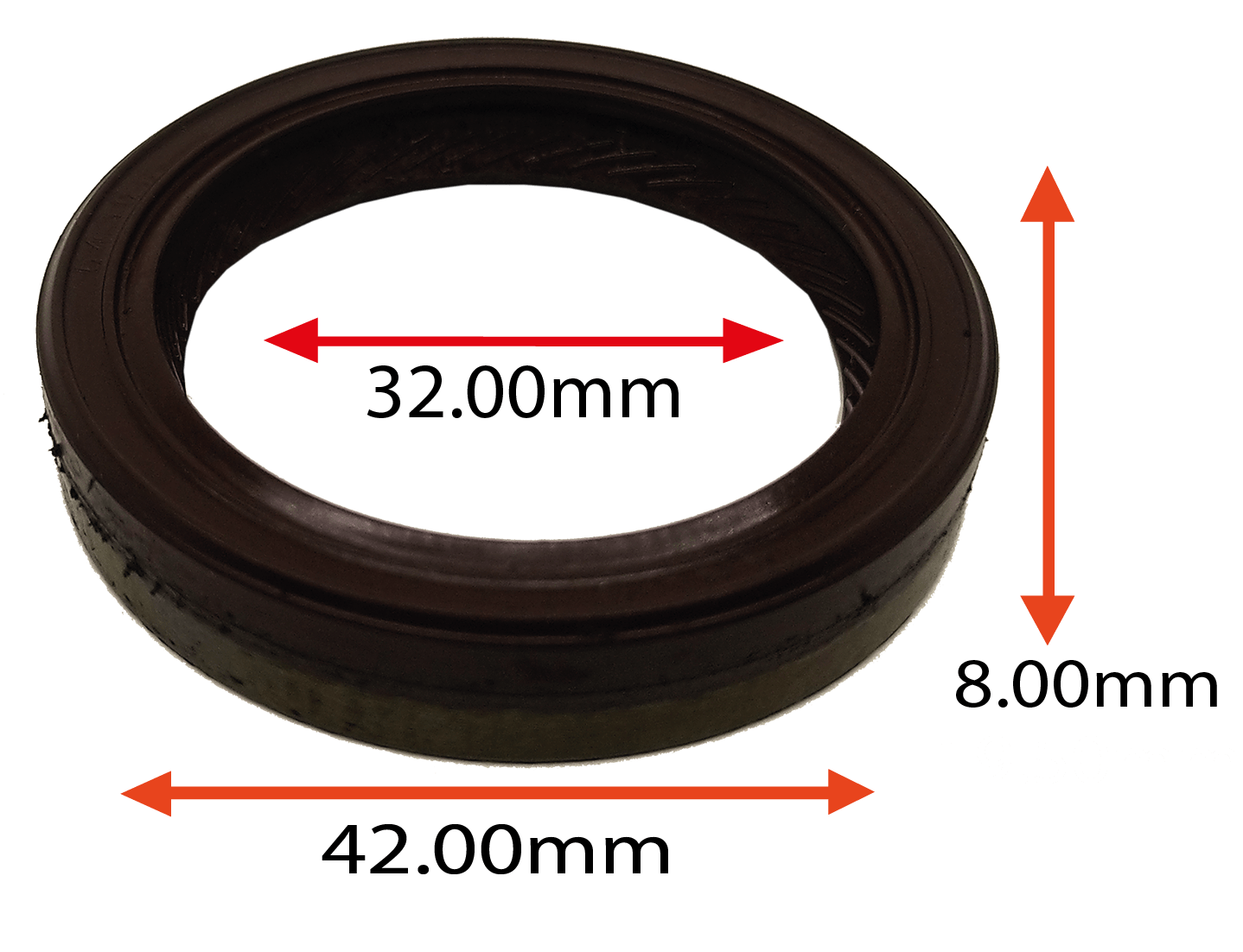 RETENTOR DO VIRABREQUIM DIANTEIRO DO MOTOR 1.0 AT 16V DO VOLKSWAGEN GOL VOYAGE PARATI SAVEIRO 97/ E COMANDO DE VALVULAS DO POLO 1.0 16V  AT MOTOR POWER 32.00X42.00X8.00 TIPO BRAGF VITON REF 05159 7452V ORIG 026103171B 036103085A MARCA ARCA 6436 AR