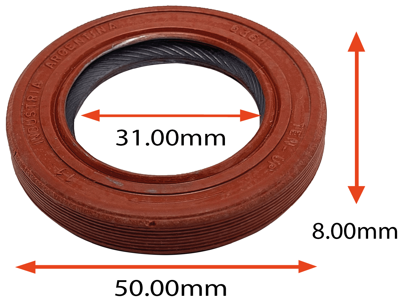 RETENTOR DO VIRABREQUIM DIANTEIRO MOTOR 1.6 1.8 2.0 2.2 2.4 DA GM S10 BLAZER VECTRA ASTRA MONZA KADETT OMEGA SUPREMA  IPANEMA TRACKER  ZAFIRA FIAT STILO 31.00X50.00X8.00 TIPO BRAGF EM VITON  REF 02317 SB 6090 AR 1341V ORIG 90156855 MARCA TEN UP 02317 TE