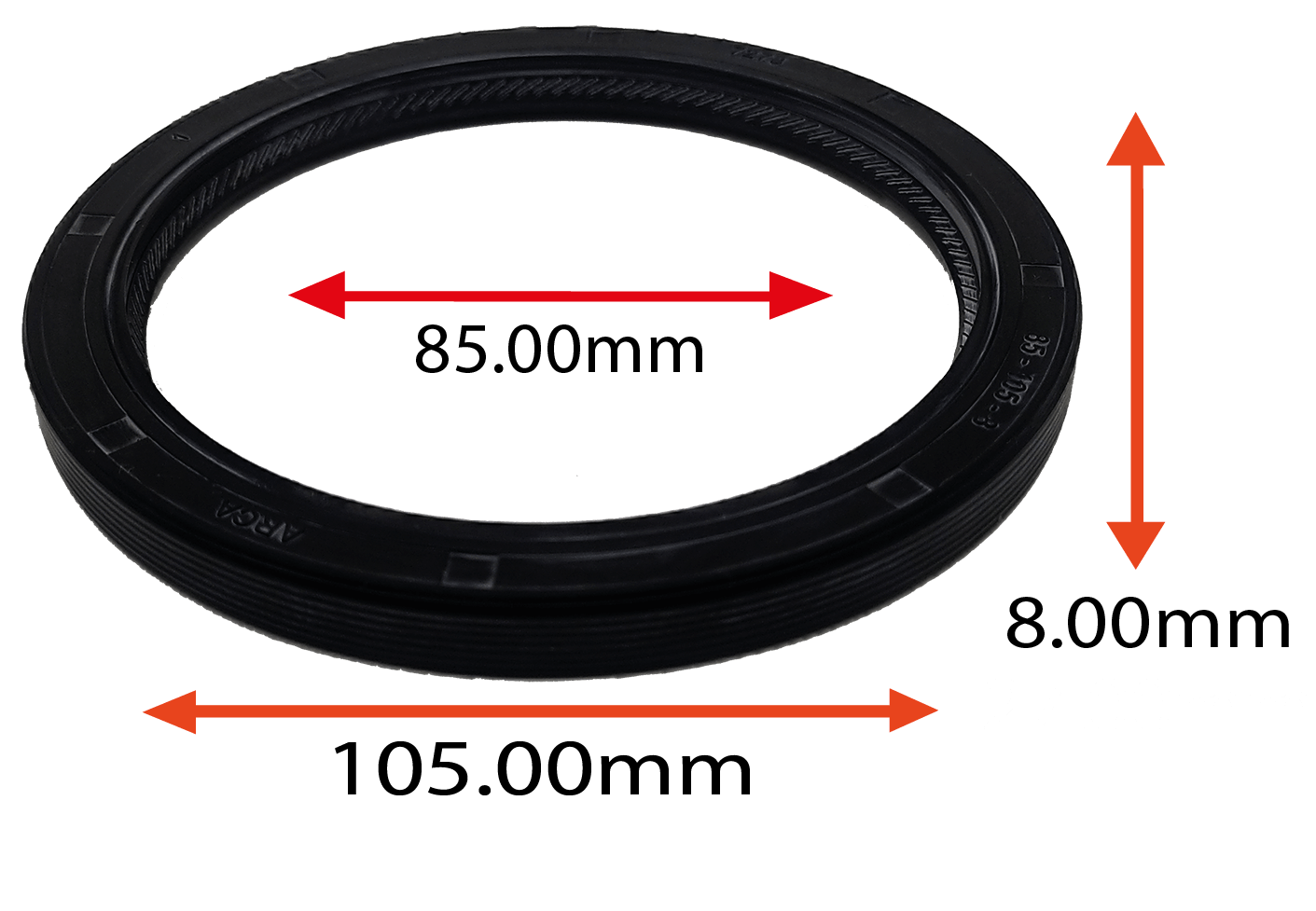 RETENTOR DO VIRABREQUIM TRASEIRO DO CITROEN C3 1.4 16V 02/... PEUGEOT 206 8V 16V 02/...RENAULT MOTOR FR4 2.0 16V DUSTER MEGANE SCENIC FLUENCE SANDERO OROCH 85.00X105.00X8.00 TIPO BRGP REF 05590 ORIG 51474 7703087224 770387190 MARCA ARCA 7278 AR