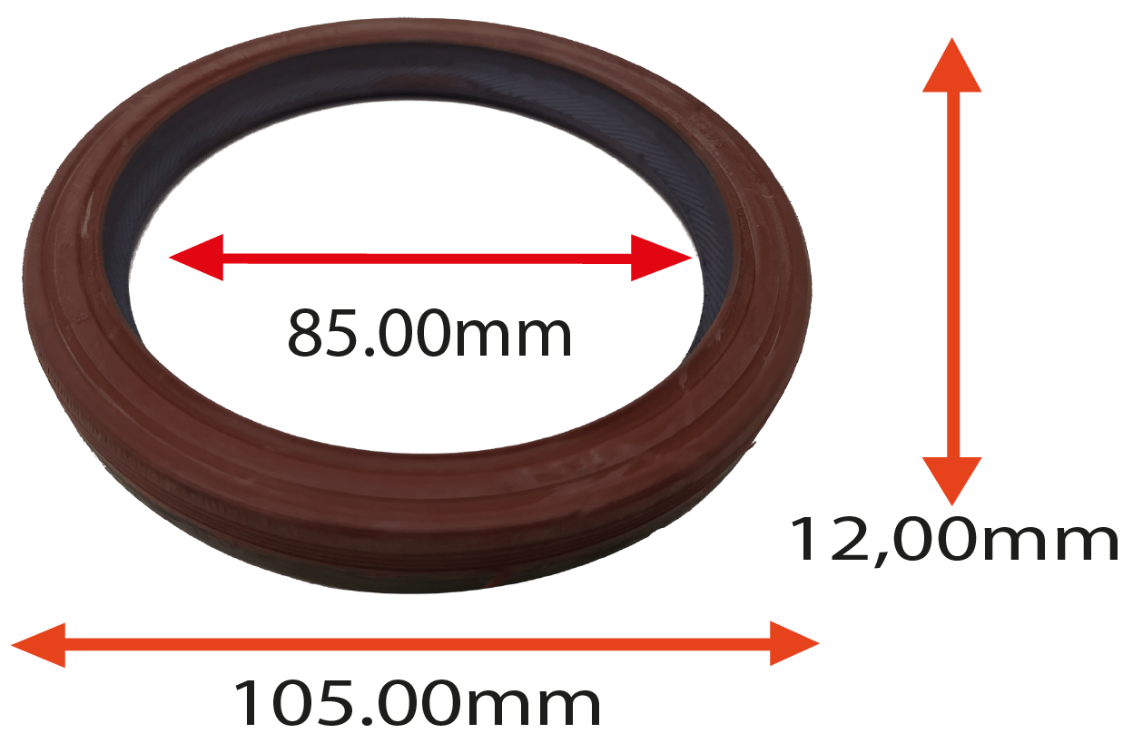 RETENTOR DO VIRABREQUIM TRASEIRO DO FORD CORCEL II BELINA DEL REY PAMPA ESCORT   PEUGEOT 106 1.0 8V VW PASSAT GOL PARATI   1.5 1.6 1.8 2.0 85.00X105.00X12.00 TIPO BRGF SILICONE REF 02283 SB 57659 AR 1326V CT ORIG 056103051D MARCA TEN UP 02283 TE