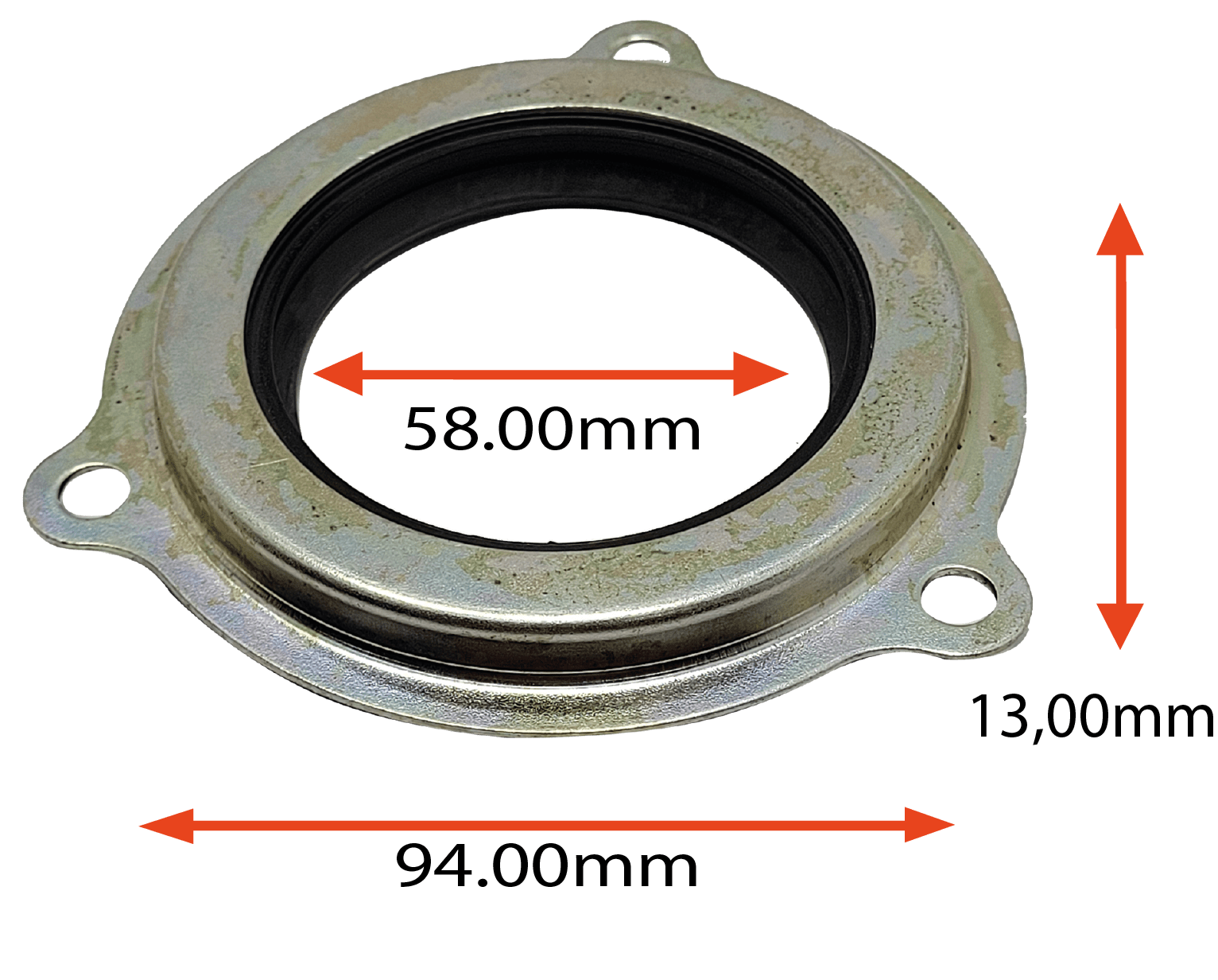 RETENTOR DO VIRABREQUIM YANMAR B9  NB10  NB13 DIESEL  58.00X94.00X13.00 TIPO BAGE  REF 01795  133 ORIG  B9E505 B9E506 NT85E506  MARCA  ARCA 6021
