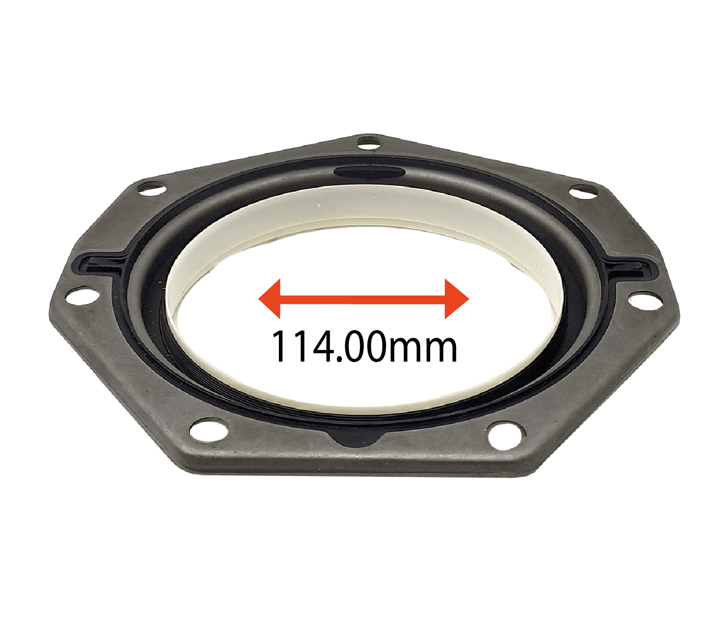 RETENTOR FLANGE TRASEIRO DO VIRABREQUIM DO MOTOR DIESEL 814043S 2.8 L 8V SOHV L4 DA CITROEN JUMPER FIAT DUCATO IVECO DAILY PEUGEOT BOXER RENAULT MASTER 114.00MM TIPO SIST REF 05651 7476V ORIG 99468744 MARCA SABO 12005RFSB