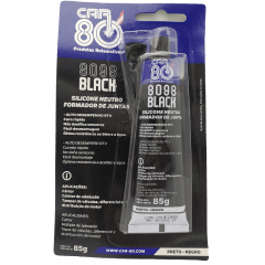 SILICONE COLA ALTA TEMPERATURA PRETO NEUTRO FORMADOR DE JUNTAS VEDAÇAO DE PECAS FLANGES CARTER CARCAÇA DIFERENCIAL CX TRANSMISSAO COM BICO APLICADOR RESISTE A TEMPERATURA DE -60 A 250°C  85G MARCA SNAP ON  CAR80 CAR 8098 BLACK