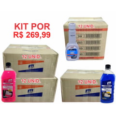 KIT 24 ADITIVO CONCENTRADO ROSA  12 ADITIVO CONCENTRADO AZUL 12 SELANTE PARA RADIADOR