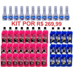 KIT 24 ADITIVO CONCENTRADO ROSA  12 ADITIVO CONCENTRADO AZUL 12 SELANTE PARA RADIADOR