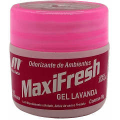 AROMATIZANTE CHEIRINHO ODORIZANTE DE AMBIENTES EM GEL LAVANDA LONGA DURAÇAO NAO DERRAMA TIRA CHEIRO DE MOFO CIGARROS E PERFUMA OS AMBIENTES FECHADOS  60G QMC8012