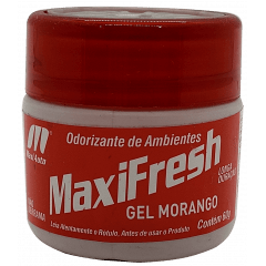 AROMATIZANTE CHEIRINHO ODORIZANTE DE AMBIENTES EM GEL MORANGO LONGA DURAÇAO NAO DERRAMA TIRA CHEIRO DE MOFO CIGARROS E PERFUMA OS AMBIENTES FECHADOS  60G QMC8013