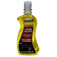 LAVA AUTO SHAMPOO PARA LAVAGEM DE VEICULOS LIMPA DA BRILHO E DESENGORDURA FACILITA O ENXAGUE MAIOR RENDIMENTO PH NEUTRO 500ML MARCA RADINAQ 8080 MAX018