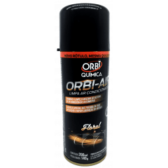 LIMPA AR CONDICIONADO SPRAY FLORAL ORBIAIR  200ML 140G PROMOVE A LIMPEZA INTERNA DO SISTEMA DE AR CONDICIONADO AUTOMOTIVO MARCA ORBI 5976 ORBI3293