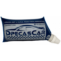 GRAXA AZUL MP-2A PARA ROLAMENTOS MANCAIS RODAS BUCHAS MULTIUSO  SACHE COM BICO 80G MARCA DPC GRAXA3004