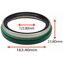 RETENTOR DA CAIXA DO CORTE DE BASE DA COLHEITADEIRA DE CANA  JOHN DEERE  3510 123.80X163.40X23.80 TIPO BY ORIG 0151340220 MARCA ARCA 7073 AR