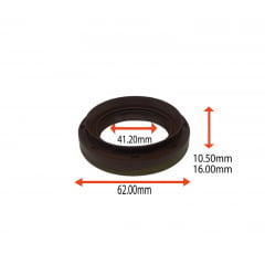 RETENTOR DA SAIDA DA CAIXA DE TRANSFERENCIA DA RANGER 4X4 99/12  41.20X62.00X10.50/16.00 TIPO BRAGGEF  REF 00626 ORIG 2L547B667AA F3T27B215A FORD MARCA ARCA 7105