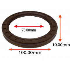 RETENTOR DA TRANSMISSAO DA FLANGE TRASEIRA MMB 2423 1624 1622 VW 1726E 18310OT VOLVO VM23 VM210  78.00X100.00X10.00 TIPO BRAGF EM VITON ORIG 0002611250 220311113 20526126 20526264 MARCA ARCA 7045 AR