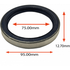 RETENTOR DO BLOQUEIO DA TAMPA TRASEIRA DO MERCEDES BENZ AXOR 2831 3340 3344 2635 2538 75.00X95.00X12.70  TIPO BAG  ORIG 179973047 MARCA ARCA 5855 