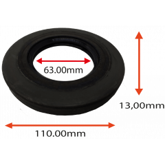 RETENTOR DO CUBO DA RODA DA BALDAN ARADO ECLETICA  MARCHESAN TATU TURIN  63.00X110.00X13.00 TIPO GB REF 02735 5166 ORIG 5006941 503013314 60203503124 95465006 MARCA ARCA 5166 AR