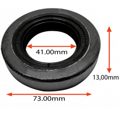 RETENTOR DO CUBO DA RODA DE PRUFUNDIDADE DA BALDAN ARADO E ECLETICA  41.00X73.00X13.00  TIPO GB  REF 02737 ORIG 60203502462  95465002  MARCA ARCA 5156 
