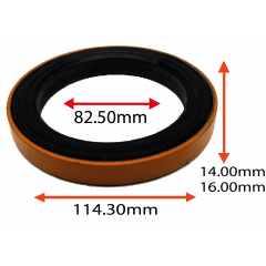 RETENTOR DO CUBO DA RODA TRASEIRA DO VOLLARE W8 W9 DAILY 70C 16HD VERTIS 90 V 16 4 TON MICRO ONIBUS 8140 8150  82.50X114.30X14.00/16.00 TIPO BYF REF 07439 3316 ORIG 40002010097006 500054143 2R0501317  MARCA ARCA 6478 AR