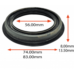 RETENTOR DO CUBO DA RODA TRASEIRA INTERNA DA NISSAN FRONTIER 2002/2007   56.00X74.00/83.00X8.00/13.50 TIPO BAGGE ORIG 4323242G10 MARCA ARCA 7059