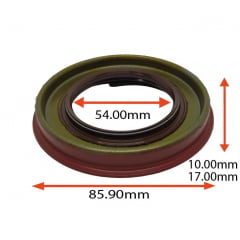 RETENTOR DO DIFERENCIAL TRASEIRO COM BLOQUEIO HILUX 2015/2016 54.00X85.90X10.00/17.00 TIPO BAGGEF VITON ORIG 90311S0001 TOYOTA MARCA ARCA 7302