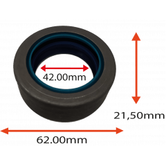 RETENTOR DO SEMI EIXO DO NEW HOLLAND TM100 TM110 TM130  42.00X62.00X21.50 TIPO BE  REF 7618N  7142 ARCA  3521 APC AGEL  ORIG 5177709  5184118 MARCA AGEL APC  99001 AG 