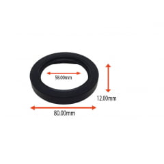 RETENTOR DO VIRABREQUIM DIANTEIRO DO VALTRA 420 620 EIXO PILOTO YANMAR 8T BT22 E BALDAN 58.00X80.00X12.00 TIPO BRGP ACM REF 02326 ORIG 836673387 BT2201800 MARCA ARCA 5748 