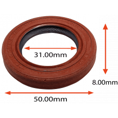 RETENTOR DO VIRABREQUIM DIANTEIRO MOTOR 1.6 1.8 2.0 2.2 2.4 DA GM S10 BLAZER VECTRA ASTRA MONZA KADETT OMEGA SUPREMA  IPANEMA TRACKER  ZAFIRA FIAT STILO 31.00X50.00X8.00 TIPO BRAGF EM VITON  REF 02317 SB 6090 AR 1341V ORIG 90156855 MARCA TEN UP 02317 TE