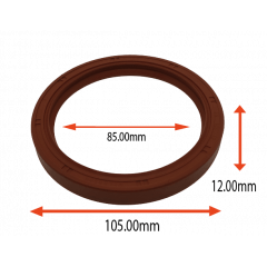 RETENTOR DO VIRABREQUIM TRASEIRO DO CORCEL II BELINA DEL REY PAMPA ESCORT VERONA 83 VERSAILLES ROYALE 106 1.0 8V GOL PASSAT VOYAGE PARATI SAVEIRO  85.00X105.00X12.00 BRAGF SILICONE REF 02283 1326V PGT 051440  VW 056103051D  WYLERSON 57659 WYL