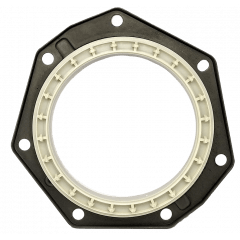 RETENTOR FLANGE TRASEIRO DO VIRABREQUIM DO MOTOR DIESEL 814043S 2.8 L 8V SOHV L4 DA CITROEN JUMPER FIAT DUCATO IVECO DAILY PEUGEOT BOXER RENAULT MASTER 114.00MM TIPO SIST REF 05651 7476V ORIG 99468744 MARCA SABO 12005RFSB