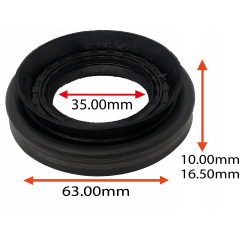RETENTOR LATERAL DO DIFERENCIAL DIANTEIRO DA TOYOTA HILUX 2.8 /04  35.00X63.00X10.00/16.50 TIPO BAGGE ORIG 9031135032 MARCA ARCA 6961 AR